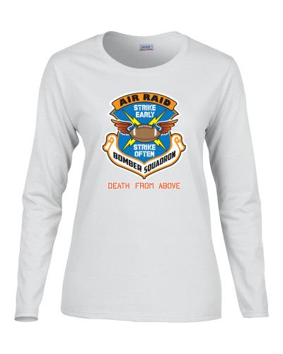 Epic Ladies Bomber Squadron Long Sleeve Graphic T-Shirts. Free shipping.  Some exclusions apply.