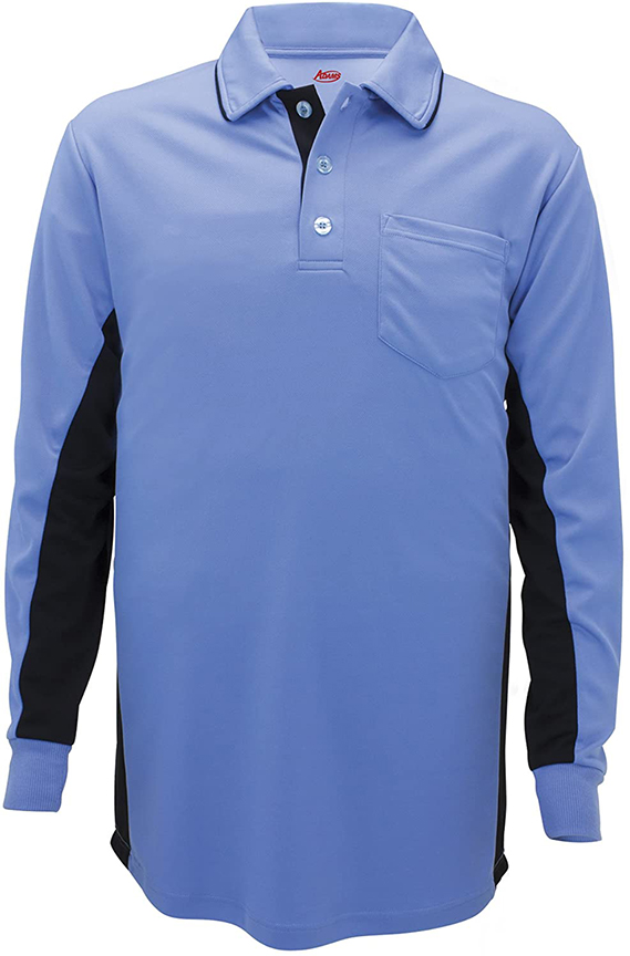 E168983 Adult (A4XL) USA MLB Style Long Sleeve Baseball Umpire Shirt