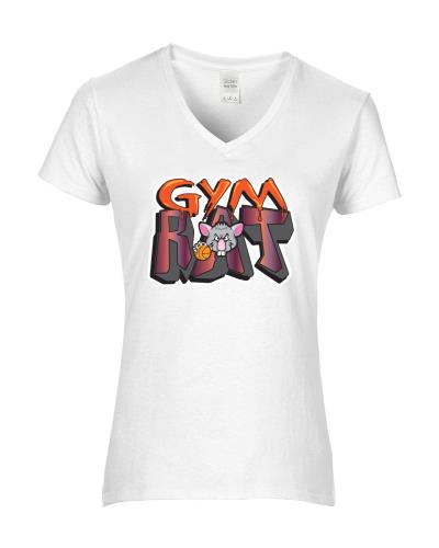 Epic Ladies Gym Rat V-Neck Graphic T-Shirts