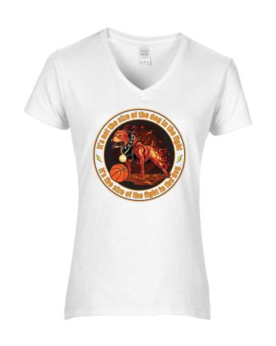 Epic Ladies Fight in the Dog V-Neck Graphic T-Shirts