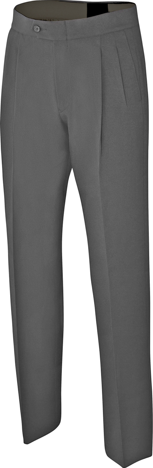 E169075 Mens Waist (28" BLACK) ) Unhemmed Basketball Referee Pants