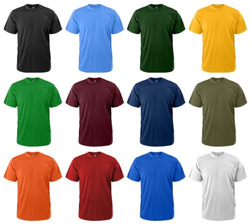 Soffe Adult Short Sleeve Dri Tee Shirts. Printing is available for this item.