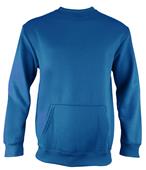 Heavy-Weight Pullover Crew Sweatshirt, Kangaroo Pocket "W/Media-Pass-Thru" Adult/Youth