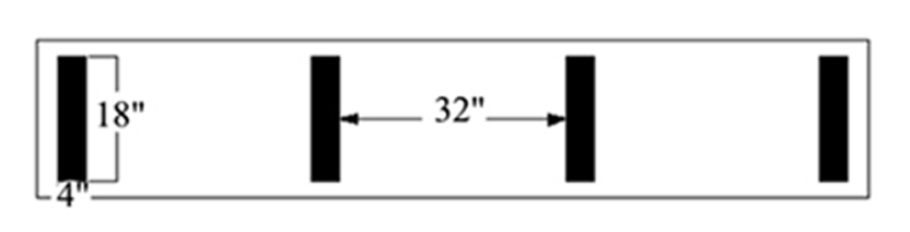 E169262 Newstripe Hash Mark Football Field Stencil