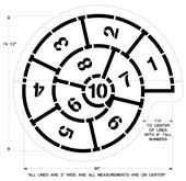 Newstripe Snail Hopscotch Playground Stencil