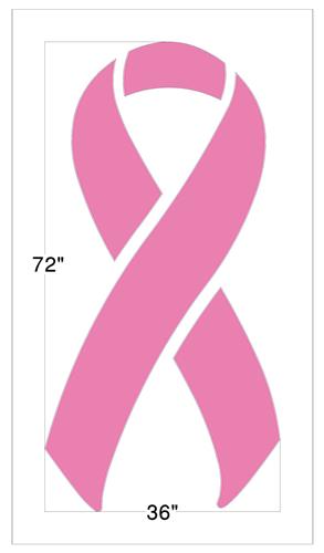 Newstripe Breast Cancer Ribbon Stencil
