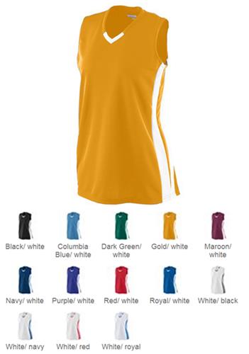 Augusta Women's Small Gold/White Wicking Mesh Powerhouse Jersey. Printing is available for this item.