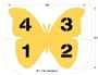 Newstripe Butterfly Four Square Game Stencil