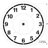 Newstripe Clock Stencil