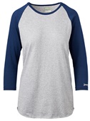 Women's Fastpitch Raglan Sleeve, 2-Color Heathered T Shirt