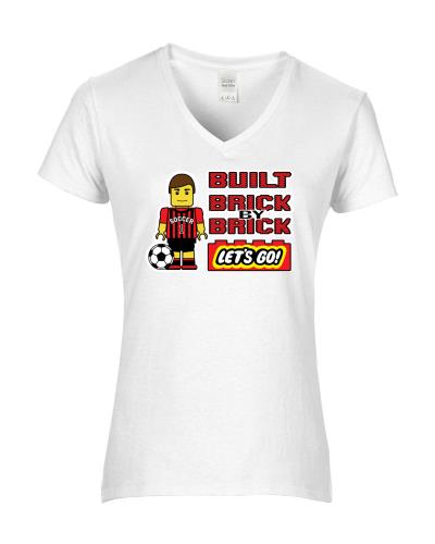 Epic Ladies SoccerLetsGo V-Neck Graphic T-Shirts. Free shipping.  Some exclusions apply.