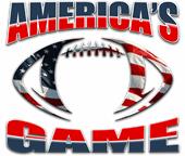 Epic Ladies America's Game V-Neck Graphic T-Shirts