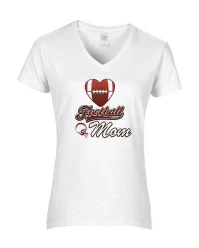 Epic Ladies Football Mom V-Neck Graphic T-Shirts. Free shipping.  Some exclusions apply.
