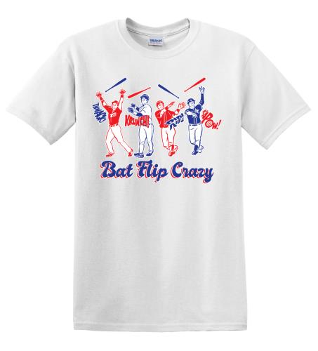 Epic Adult/Youth Bat Flip Crazy Cotton Graphic T-Shirts. Free shipping.  Some exclusions apply.