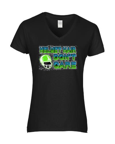 Epic Ladies Helmet Hair V-Neck Graphic T-Shirts. Free shipping.  Some exclusions apply.