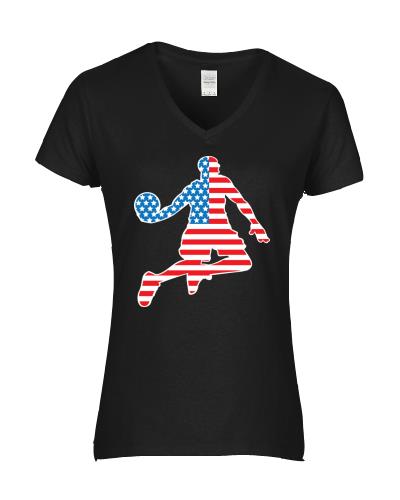 Epic Ladies BBK Star Spangled V-Neck Graphic T-Shirts. Free shipping.  Some exclusions apply.