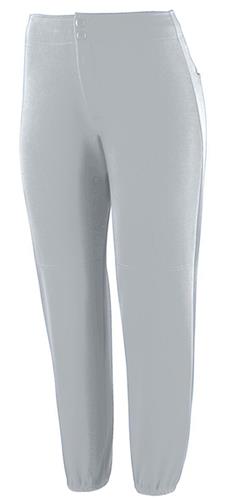 Augusta Girls' Solid Low-Rise Softball Pant. Braiding is available on this item.