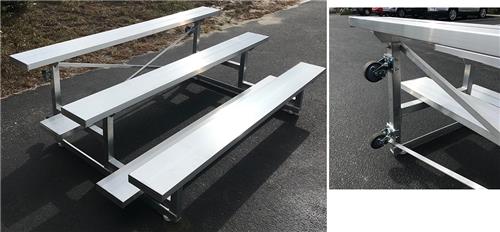 PEVO Tip-N-Roll 3 Row Bleachers. Free shipping.  Some exclusions apply.