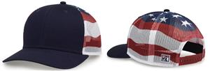 The Game USA Everyday Trucker Cap GB452US. Embroidery is available on this item.