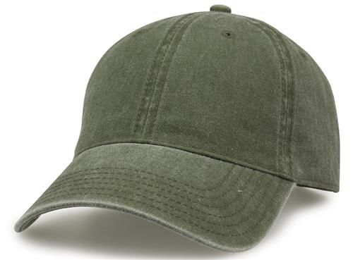 The Game Pigment Dyed Twill Cap GB465. Embroidery is available on this item.