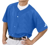 Adult Youth Polyester Mesh Full Button Baseball Jerseys