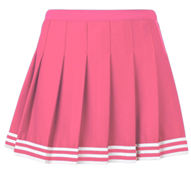 E17021 Teamwork Girls Pink Poise Pleated Cheer Skirts 