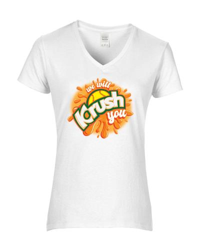 Epic Ladies SB Krush You V-Neck Graphic T-Shirts. Free shipping.  Some exclusions apply.