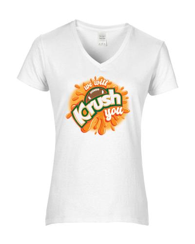 Epic Ladies FB Krush You V-Neck Graphic T-Shirts. Free shipping.  Some exclusions apply.