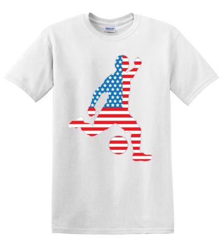 Epic Adult/Youth SoccerStarSpangled Cotton Graphic T-Shirts. Free shipping.  Some exclusions apply.