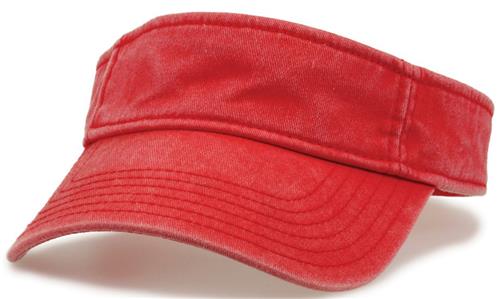 The Game Pigment Dyed Twill Visor GB466. Embroidery is available on this item.