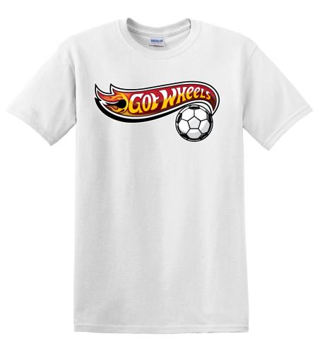 Epic Adult/Youth Soccer Got Wheels Cotton Graphic T-Shirts. Free shipping.  Some exclusions apply.