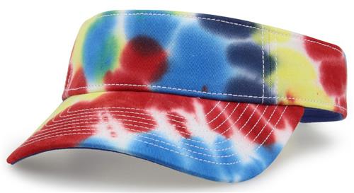 The Game Relaxed Tie Dye and Trucker Mesh Visor GB471. Embroidery is available on this item.