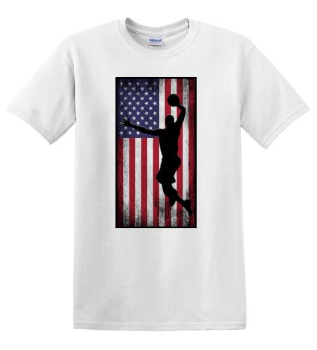Epic Adult/Youth Basketball Flag Cotton Graphic T-Shirts. Free shipping.  Some exclusions apply.
