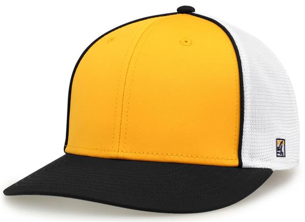 The Game On-Field GameChanger with Diamond Mesh Piping Cap GB483P. Embroidery is available on this item.