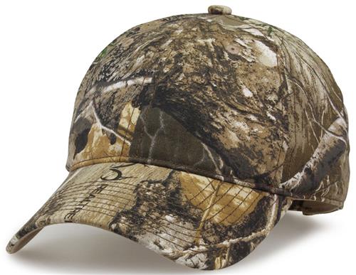 The Game Camo Relaxed Cap GB873. Embroidery is available on this item.