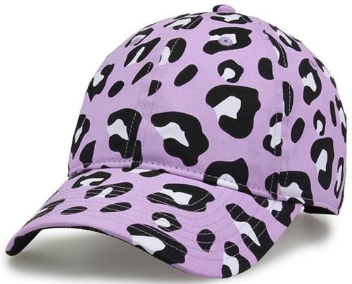 The Game Relaxed Leopard Cap GB490. Embroidery is available on this item.