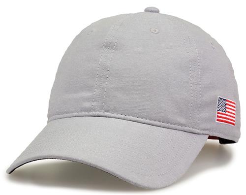 The Game Relaxed Chambray Cap GB490. Embroidery is available on this item.