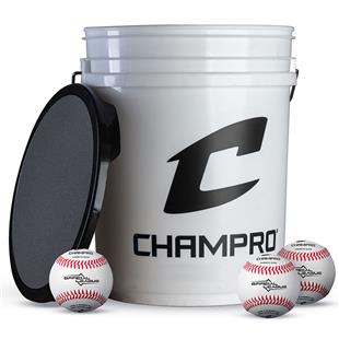 Diamond 30 DBX Baseballs Bucket Combo includes 30 Leather Practice Baseballs 