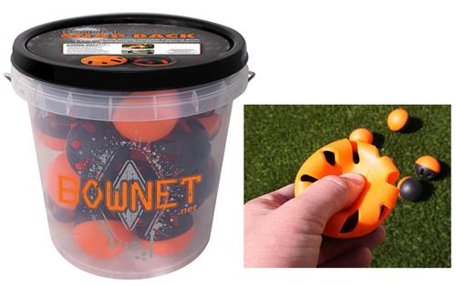 Bow Net Bucket with 24 Snap Back Balls (2 Dozen). Free shipping.  Some exclusions apply.