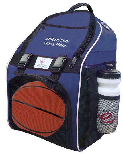 embroidered basketball bags