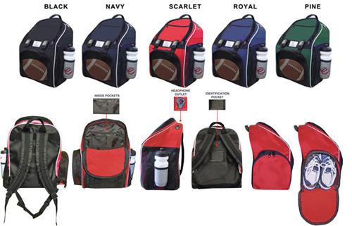 Epic E2 Football Backpacks. Embroidery is available on this item.