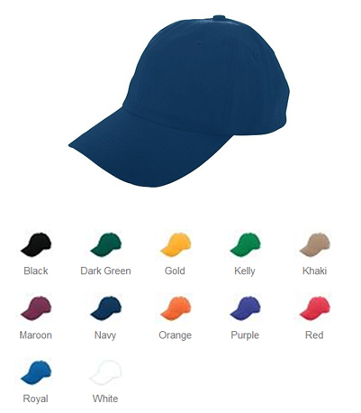 Augusta Sportswear Cotton Twill Unconstructed Cap. Embroidery is available on this item.