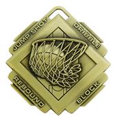 Hasty Award 3" Skillz Gold Medal Basketball