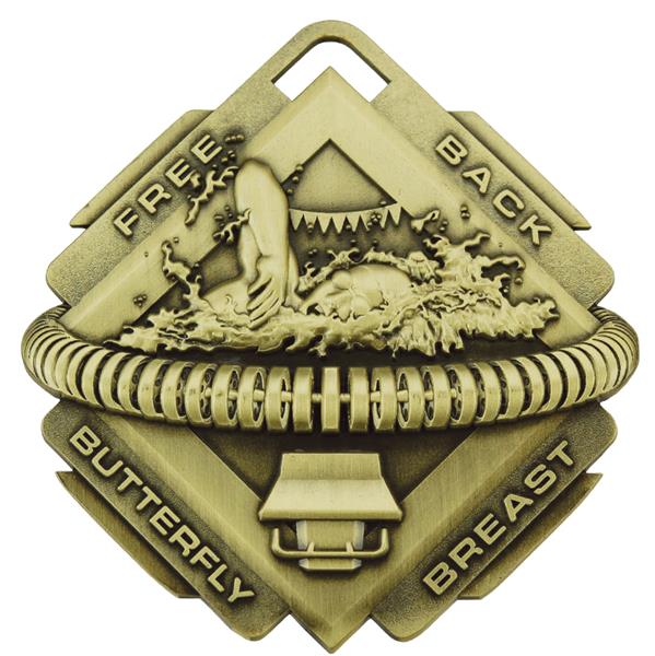 Hasty Award 3" Skillz Medal Custom Swimming Swimming Equipment and Gear