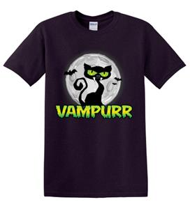Epic Adult/Youth Halloween Vampurr Cotton Graphic T-Shirts. Free shipping.  Some exclusions apply.