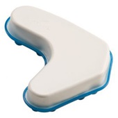 Vinyl Covered Jaw Pads with Blue Plastic for Schutt Helmets (set of 24)