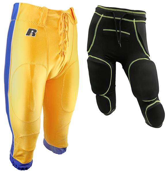 Youth 26" Waist Football Pants (No Pads) & 5 or 7 PC Girdle KIT
