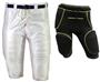 Youth Snap-In White Football Game Pants & 5 or 7 PC Girdle KIT