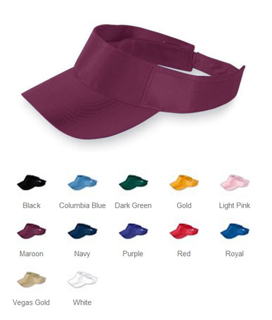 Augusta Sportswear Dazzle Visor. Embroidery is available on this item.