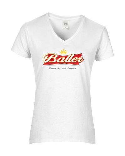 Epic Ladies BBK Ballwiser V-Neck Graphic T-Shirts. Free shipping.  Some exclusions apply.